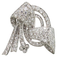 Platinum Diamond Bow Brooch Platinum Diamond Bow Brooch