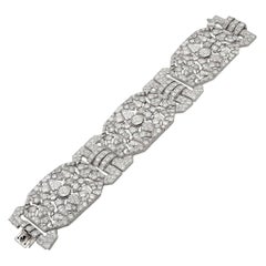 Bracelet en platine avec diamants 45 carats