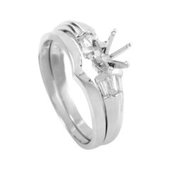 Platinum Diamond Bridal Mounting Set MFC01-041213