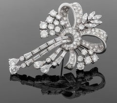 Platinum Diamond Brooch
