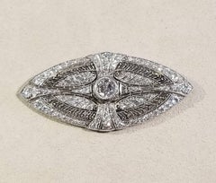 Platinum Diamond Brooch