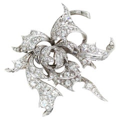 Platinum Diamond Brooch