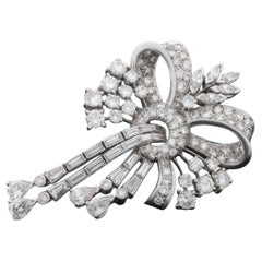 Platinum Diamond Brooch