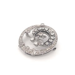 Platinum Diamond Celestial Brooch