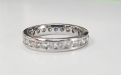 Platinum Diamond Channel Set Eternity Ring 2.10cts.