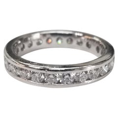 Platinum Diamond Channel Set Eternity Ring 2.10cts.