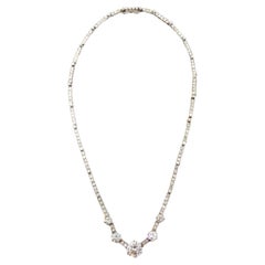 Platinum Diamond Choker Necklace