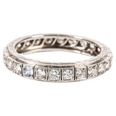 Platinum Diamond Classic Eternity Band Ring