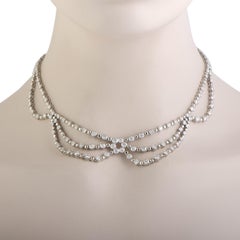 Platinum Diamond Collar Necklace