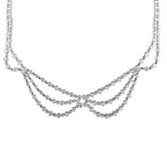 Platinum Diamond Collar Necklace