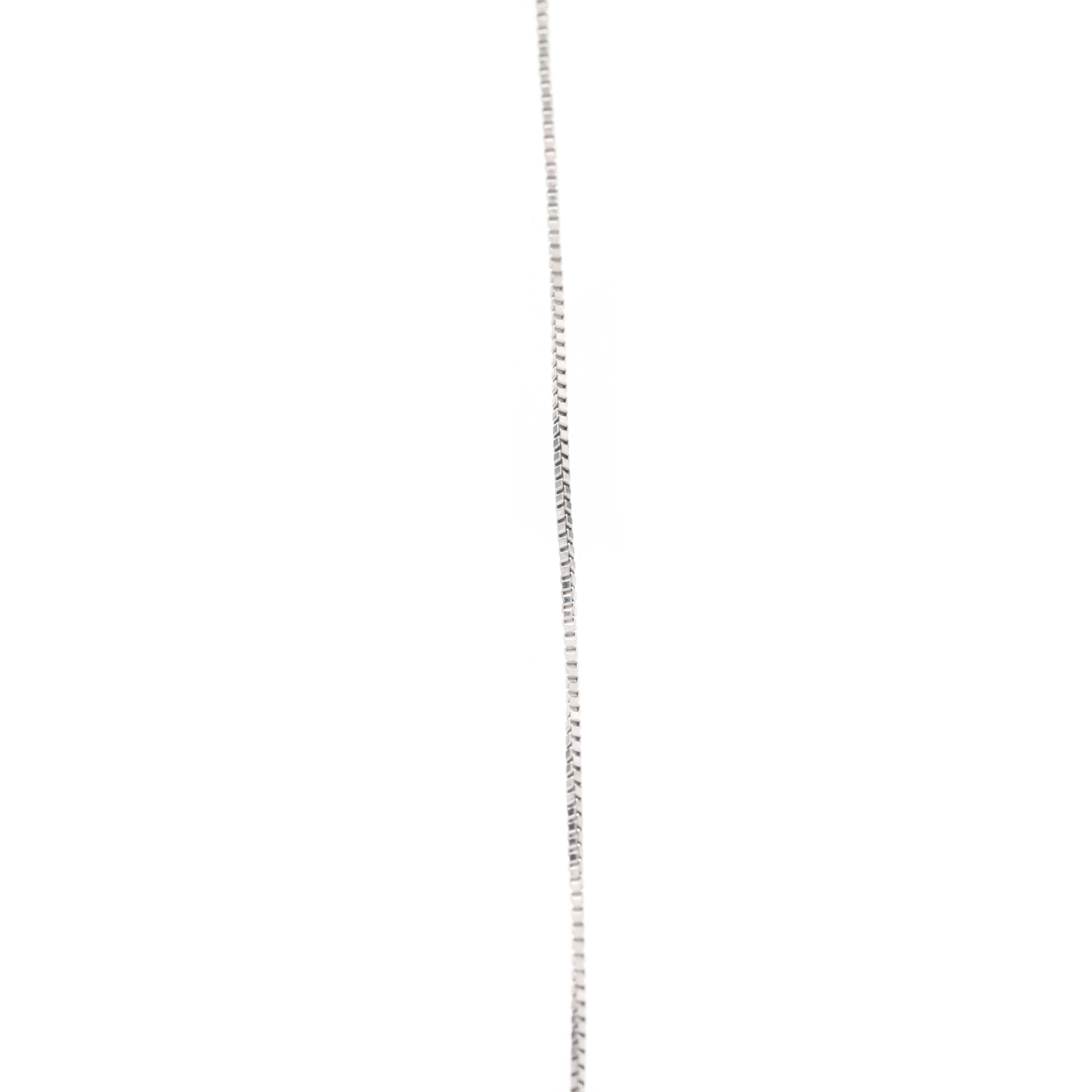 Round Cut Platinum & Diamond Cross Necklace