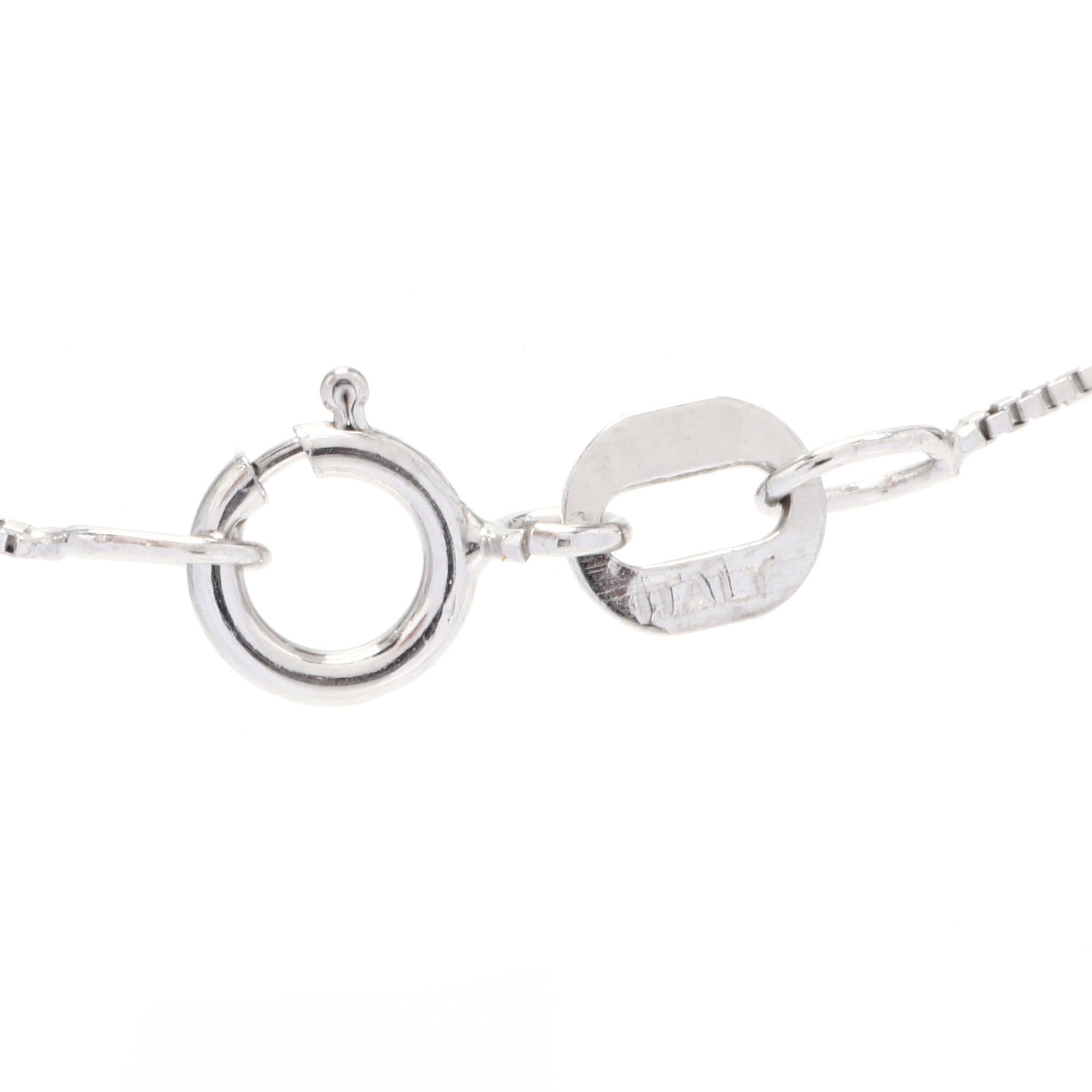 Platinum & Diamond Cross Necklace In Good Condition In McLeansville, NC