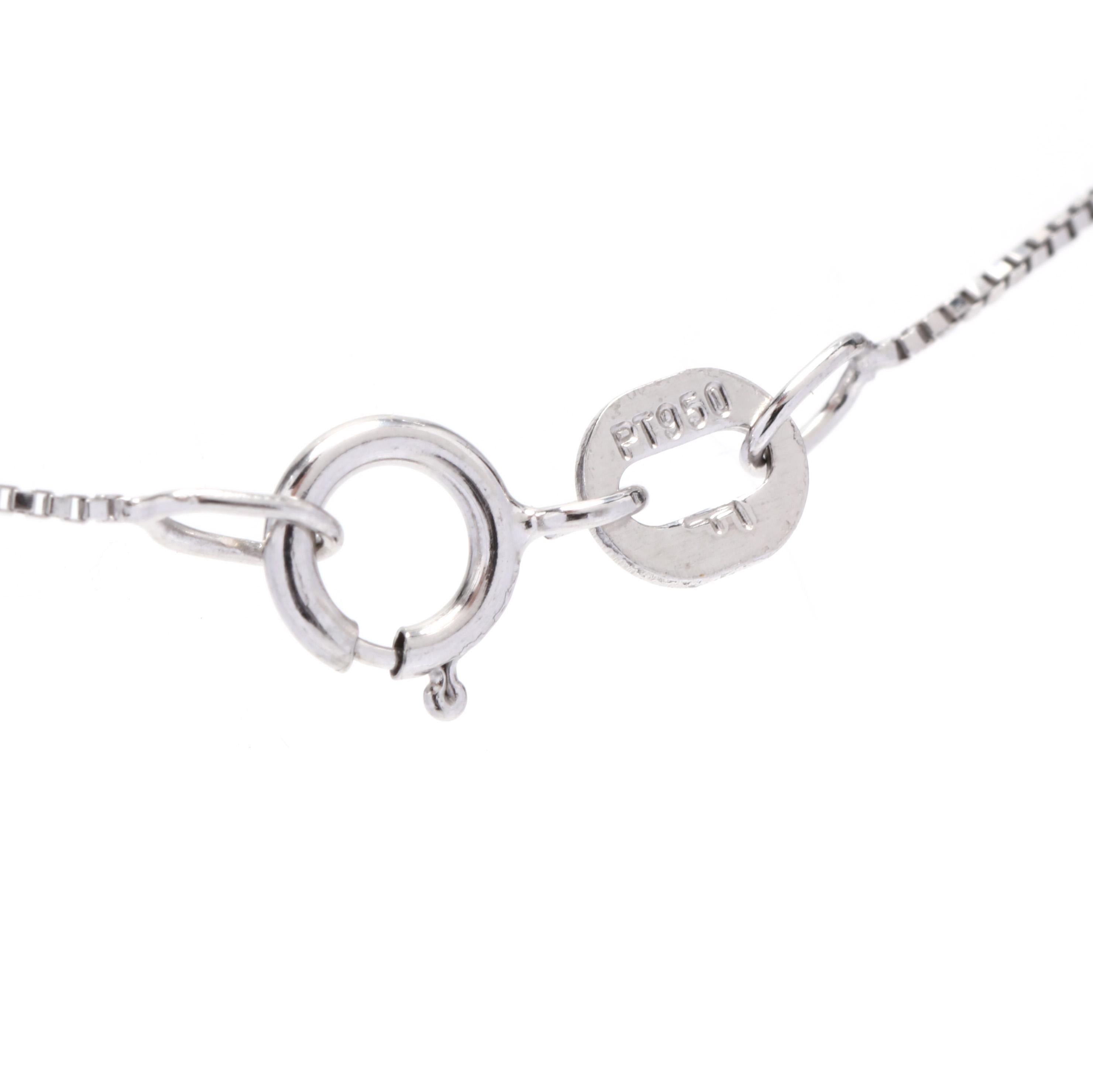 Women's or Men's Platinum & Diamond Cross Necklace