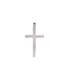 Platinum Diamond Cross Pendant