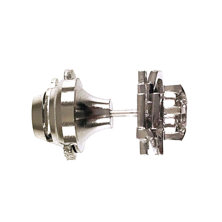 Platinum Diamond Double Cross Tie Tack at 1stDibs diamond tie tack