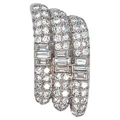 Vintage Platinum Diamond Dress Clip