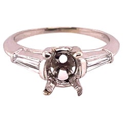 Platinum Diamond Engagement Ring 0.44 Ctw