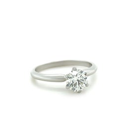 Anello di fidanzamento con diamante in platino 1,02ct