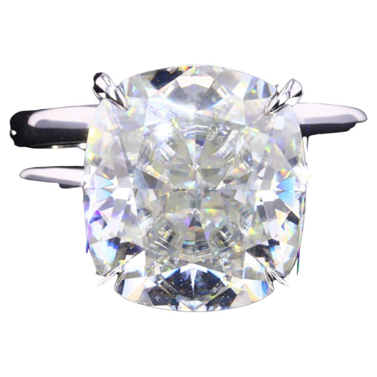 Customizable Platinum Diamond Engagement Ring for Him, Minimalist