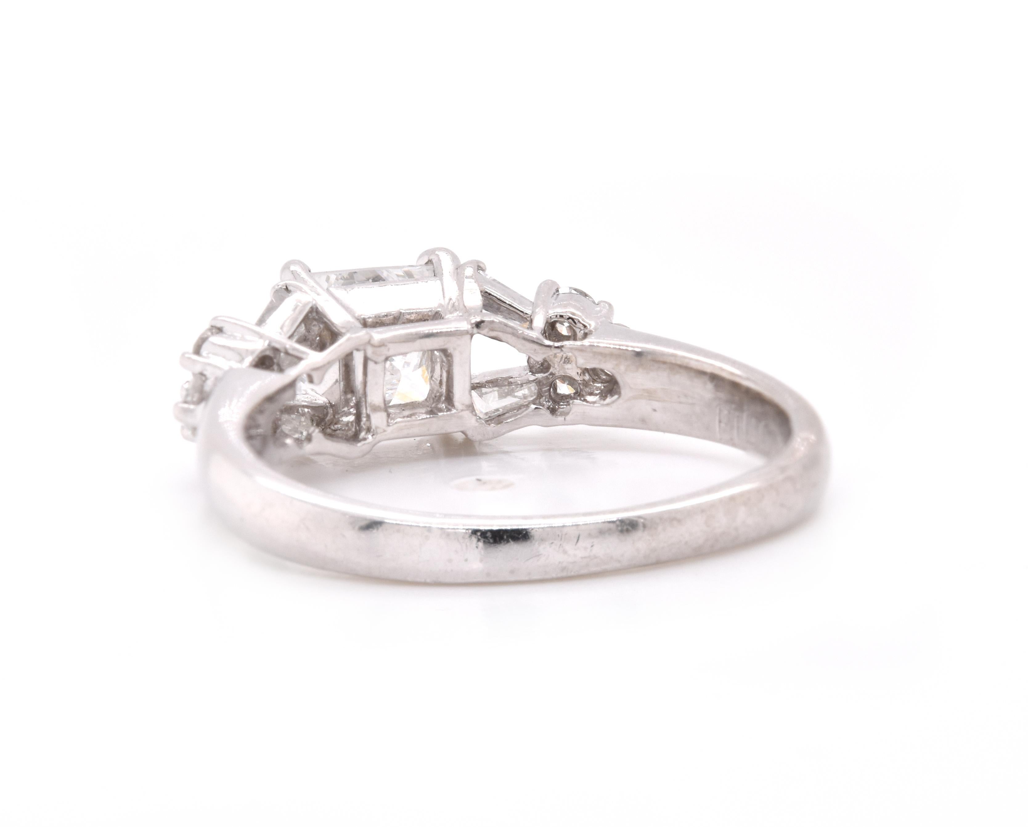 platinum diamond engagement rings