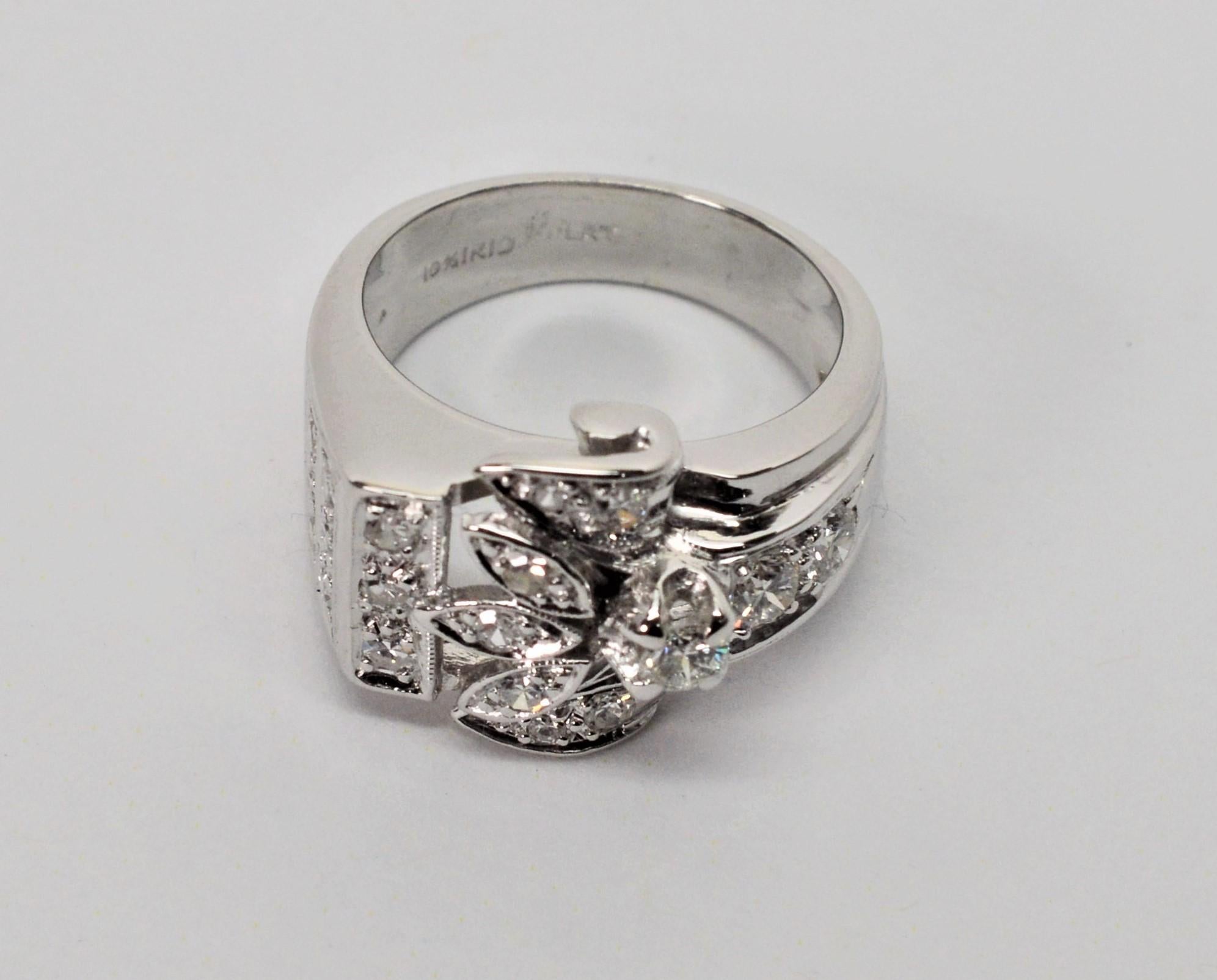 platinum wide band ring