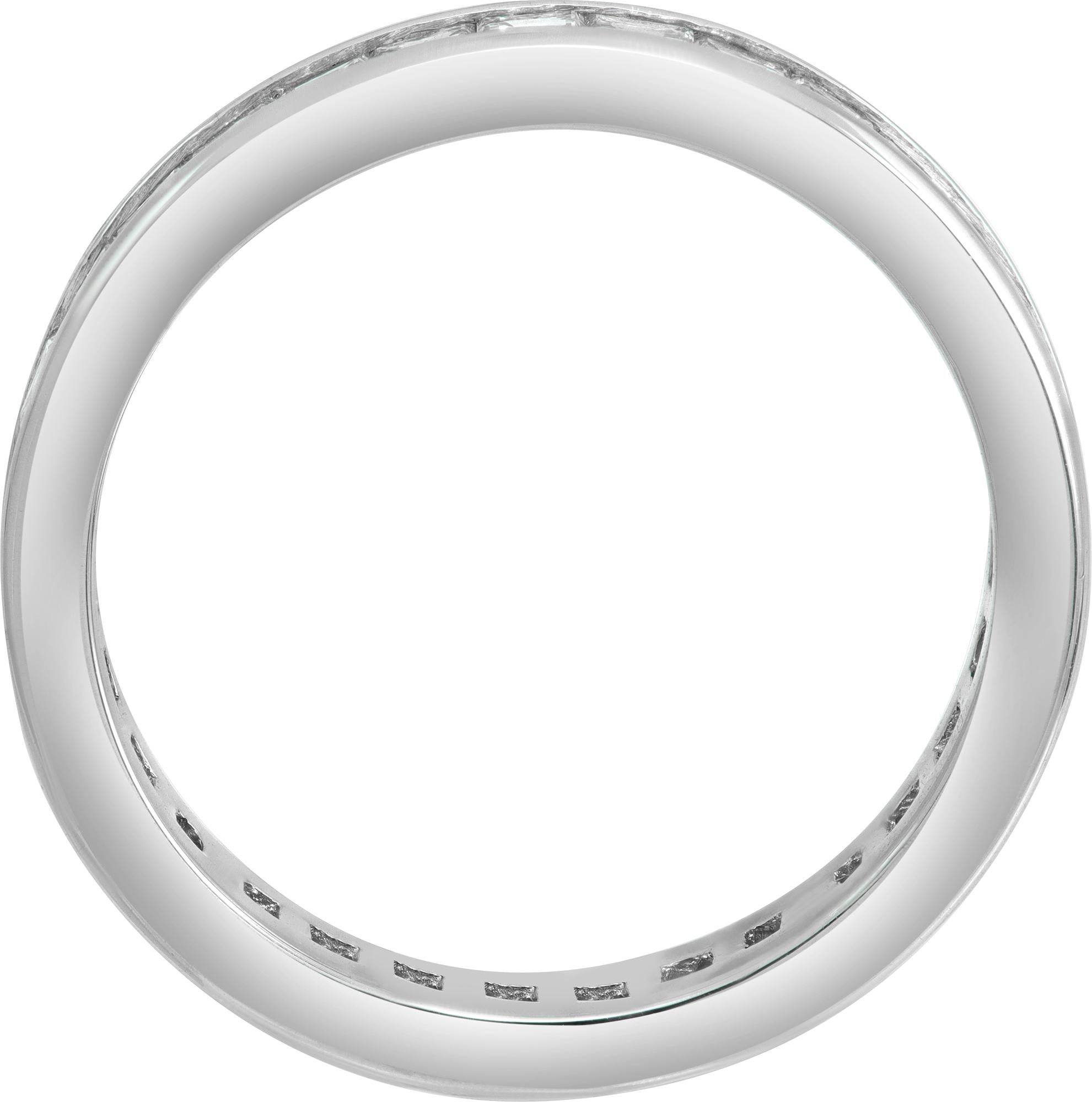 Women's Platinum Diamond Eternity Band For Sale