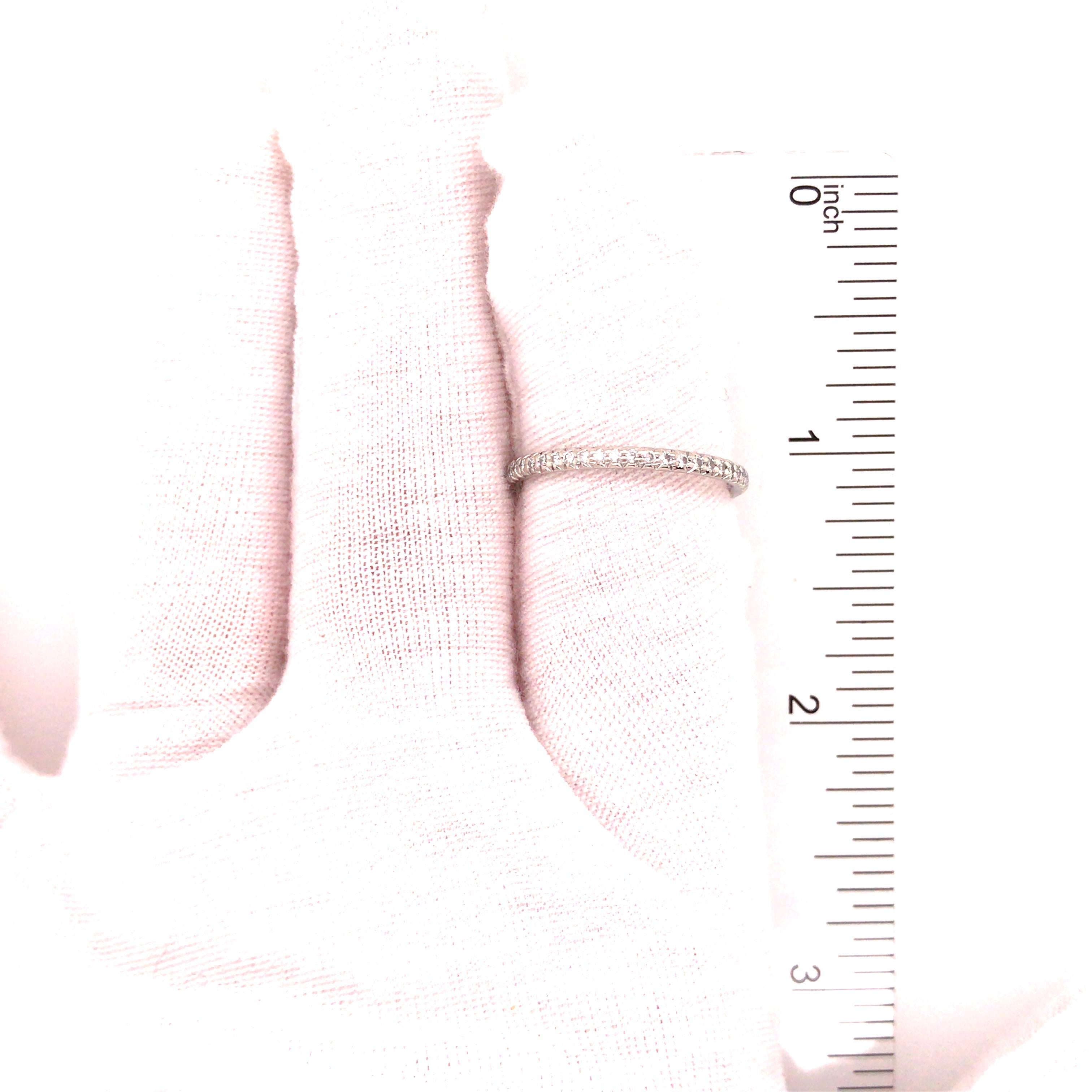 Round Cut Platinum Diamond Eternity Band For Sale