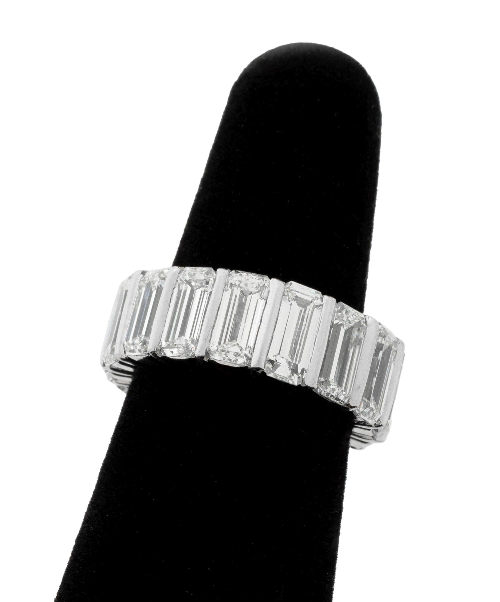 da uomo o donna Fascia di diamanti in platino per l'eternità in vendita