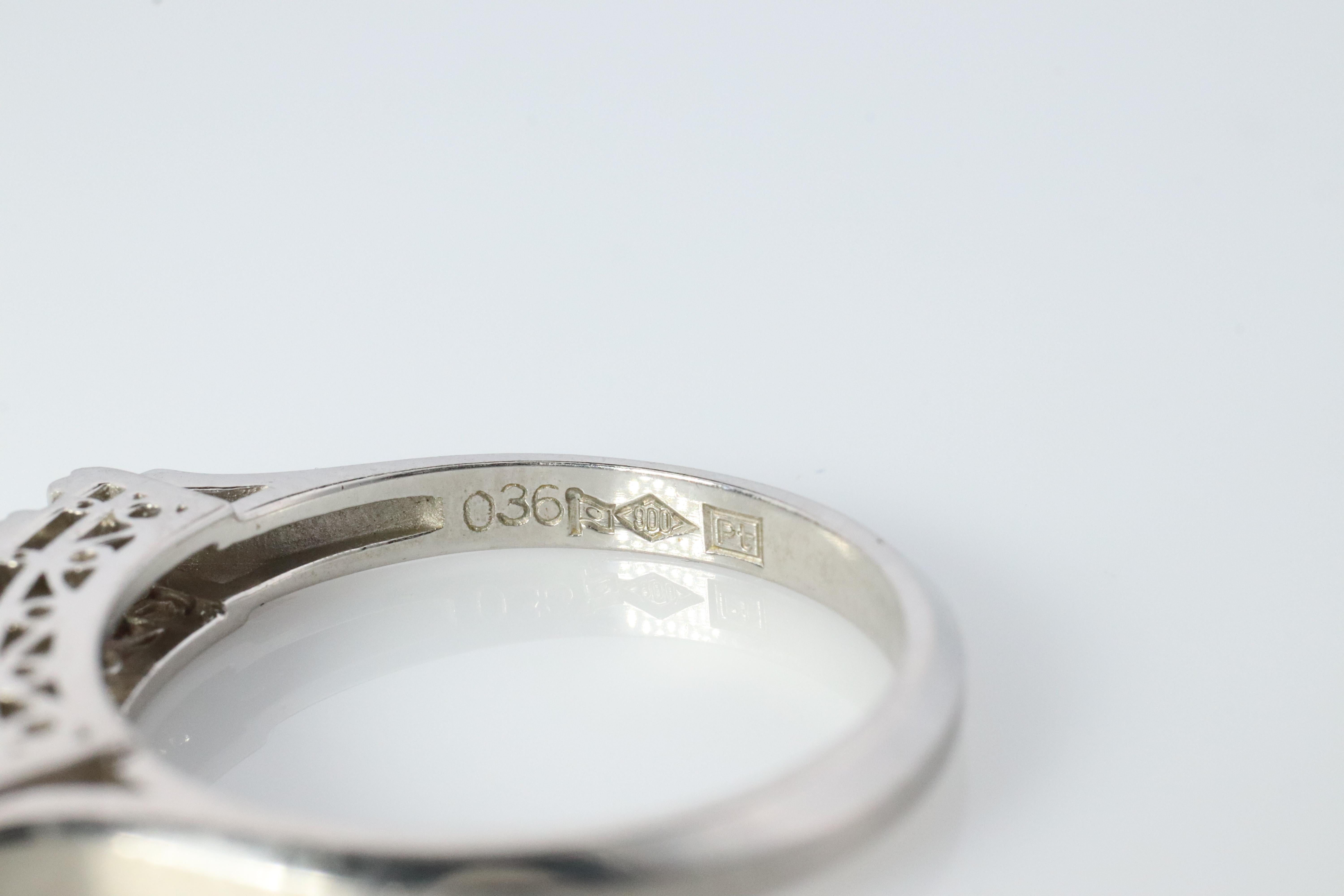Women's or Men's Platinum Diamond eternity band. PT900 1/3ct Half Anniversary Infinty Ring. For Sale