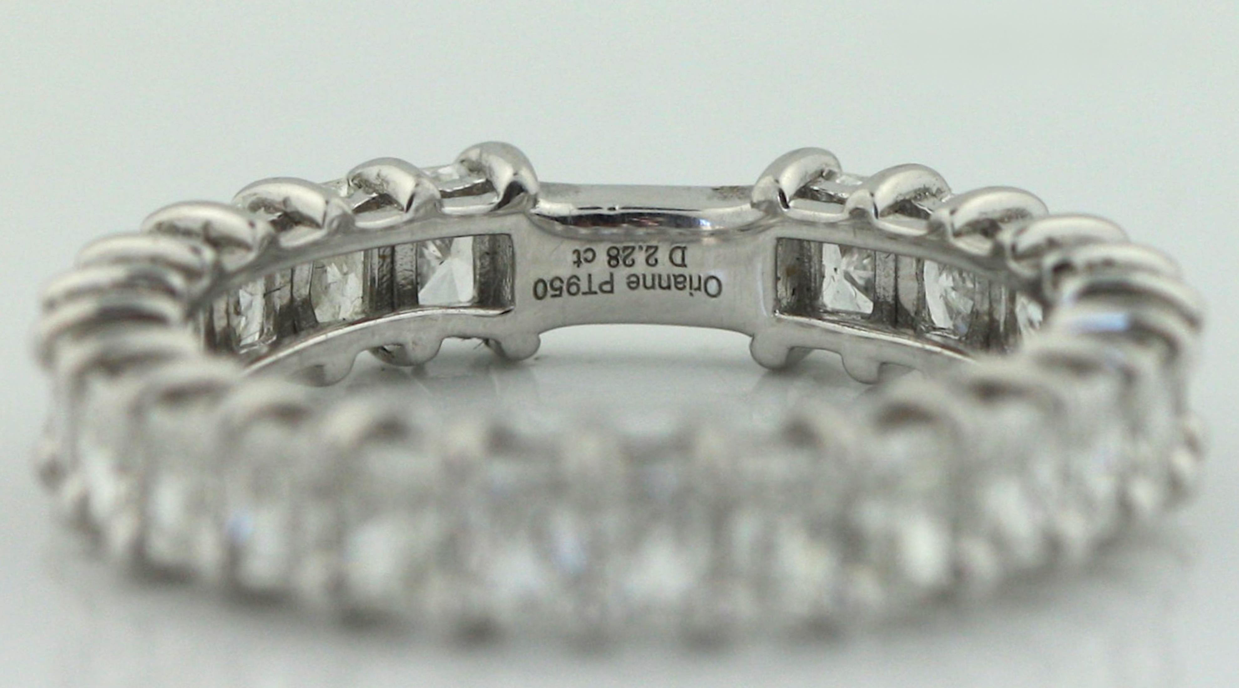 Platin Diamant Ewigkeitsring für Damen oder Herren