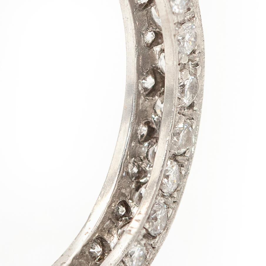 Platinum Diamond Eternity Ring For Sale 2