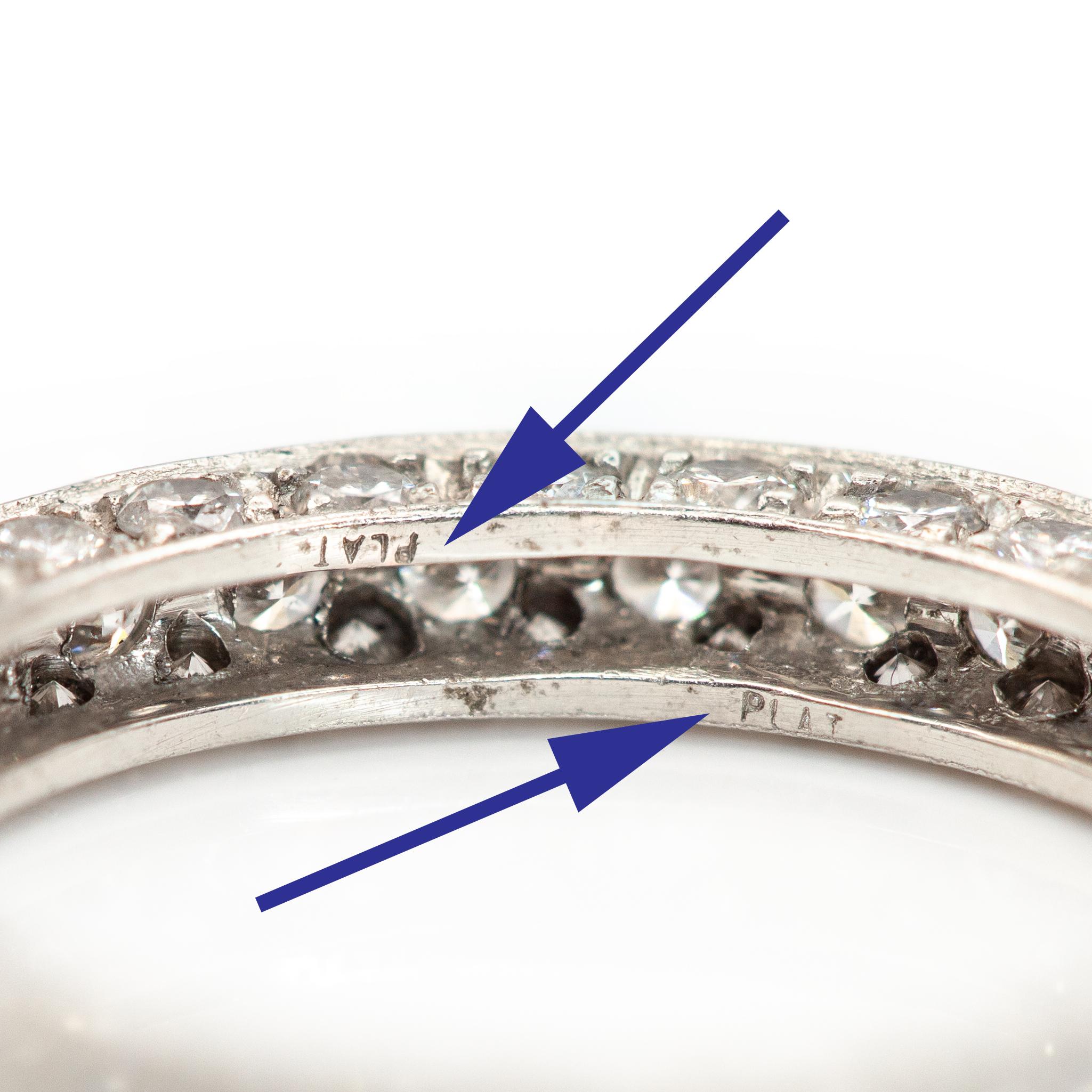 Platinum Diamond Eternity Ring For Sale 3