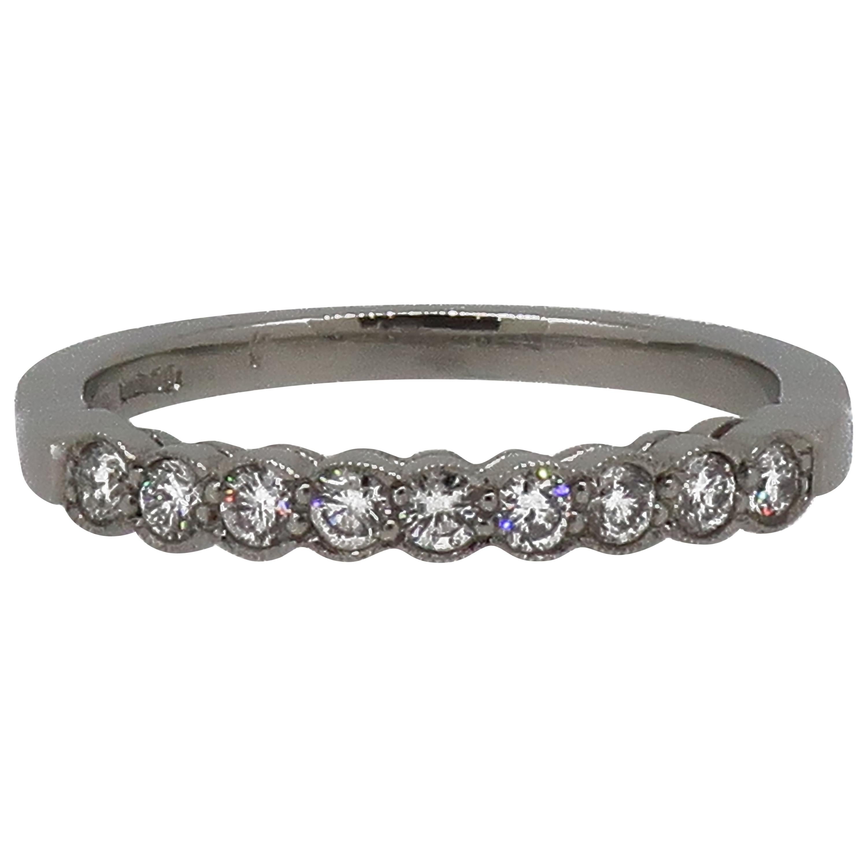 Platinum Diamond Eternity Band Ring For Sale