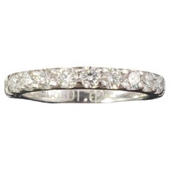 Platinum Diamond Eternity Band Ring Size 5.25-5.5 #16647