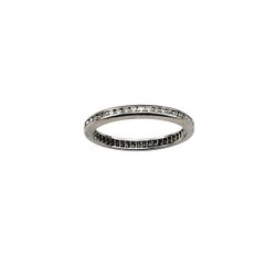 Anello di platino con diamante eternità misura 6 #22311