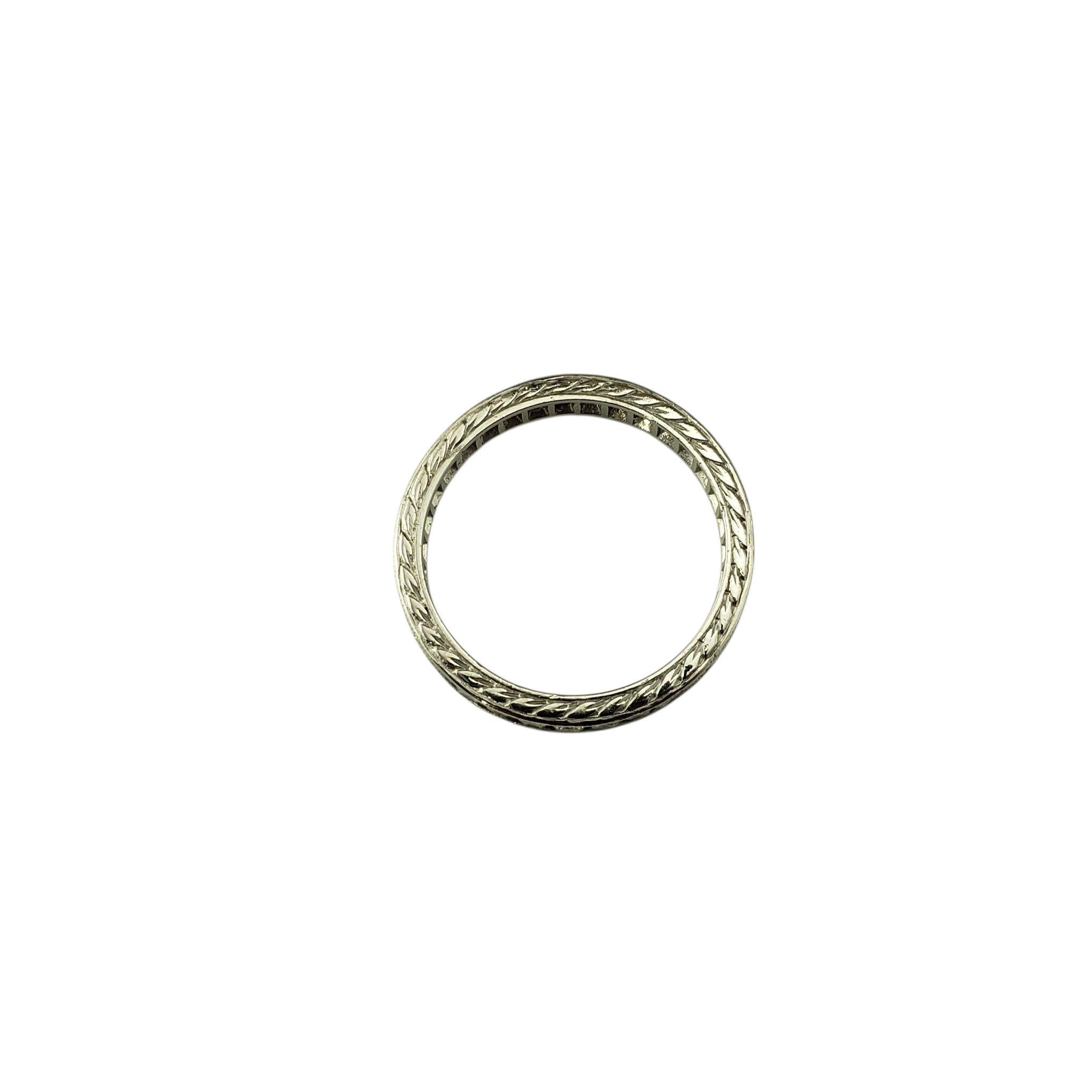 Women's Platinum Diamond Eternity Band Ring Size 6 #22692 For Sale