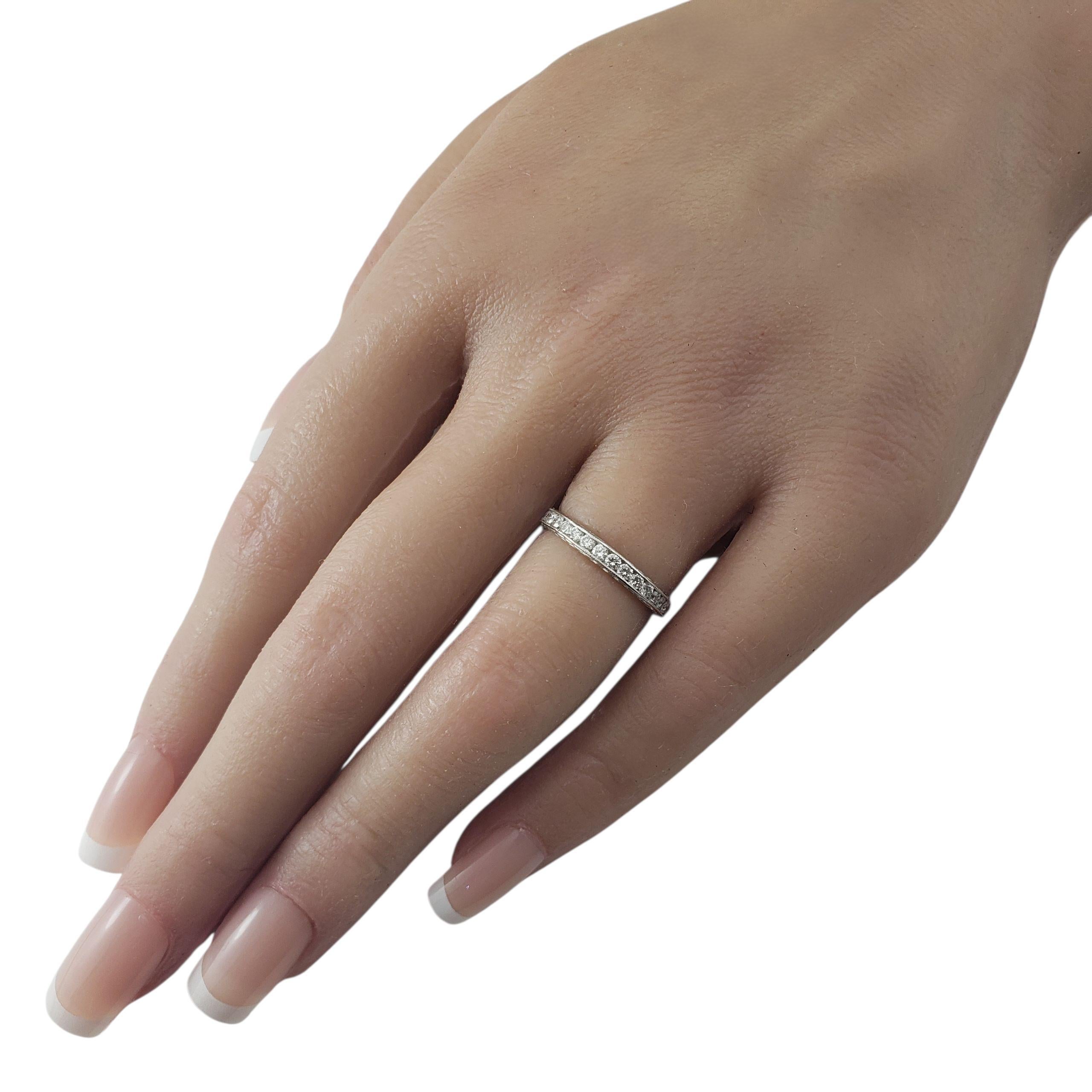 Platinum Diamond Eternity Band Ring Size 6 #22692 For Sale 1