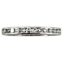 Platinum Diamond Eternity Band Ring Size 6.75 #25343