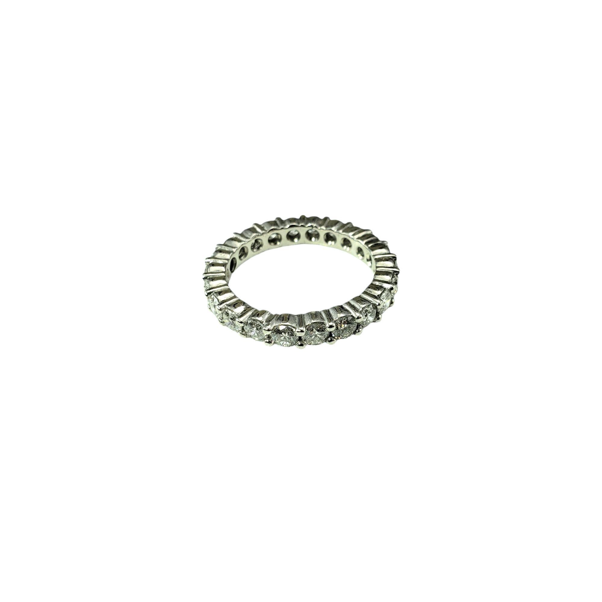 Contemporary Platinum Diamond Eternity Band Ring Size 6.75-7 #21344 For Sale