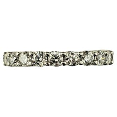 Platinum Diamond Eternity Band Ring Size 6.75-7 #21344