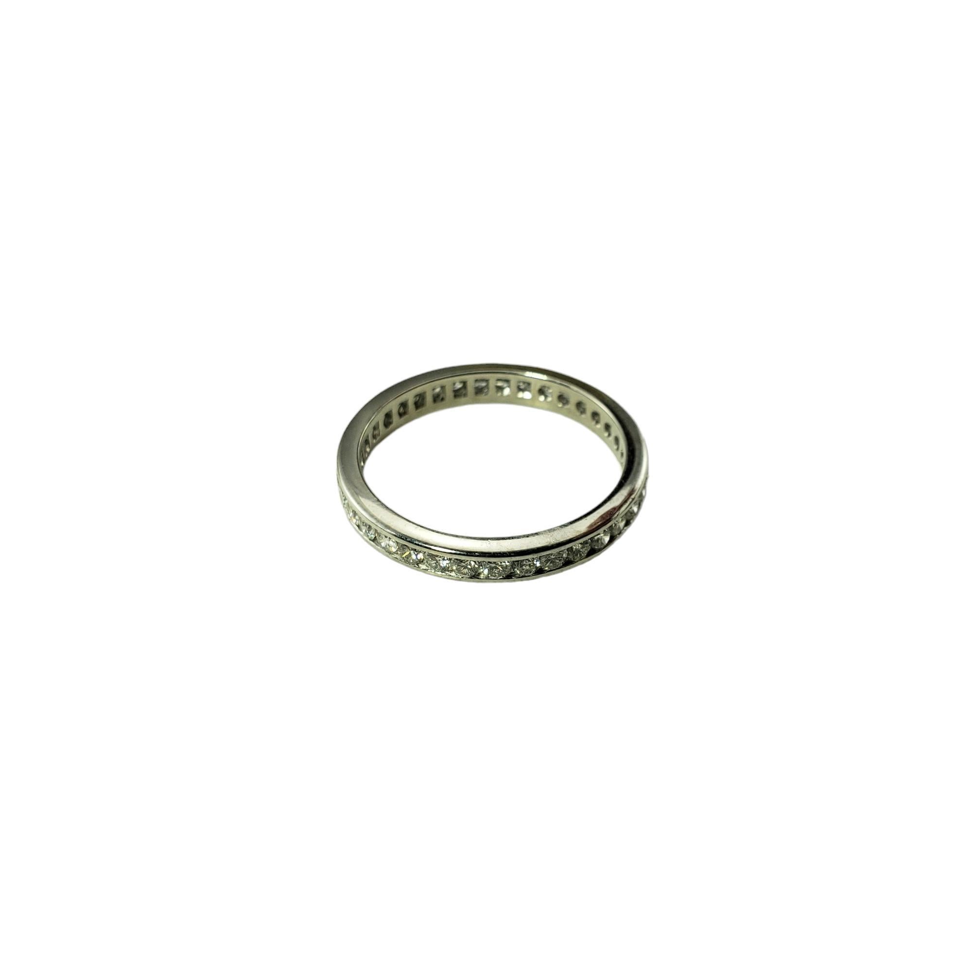 Women's Platinum Diamond Eternity Band Ring Size 7 #15809 For Sale