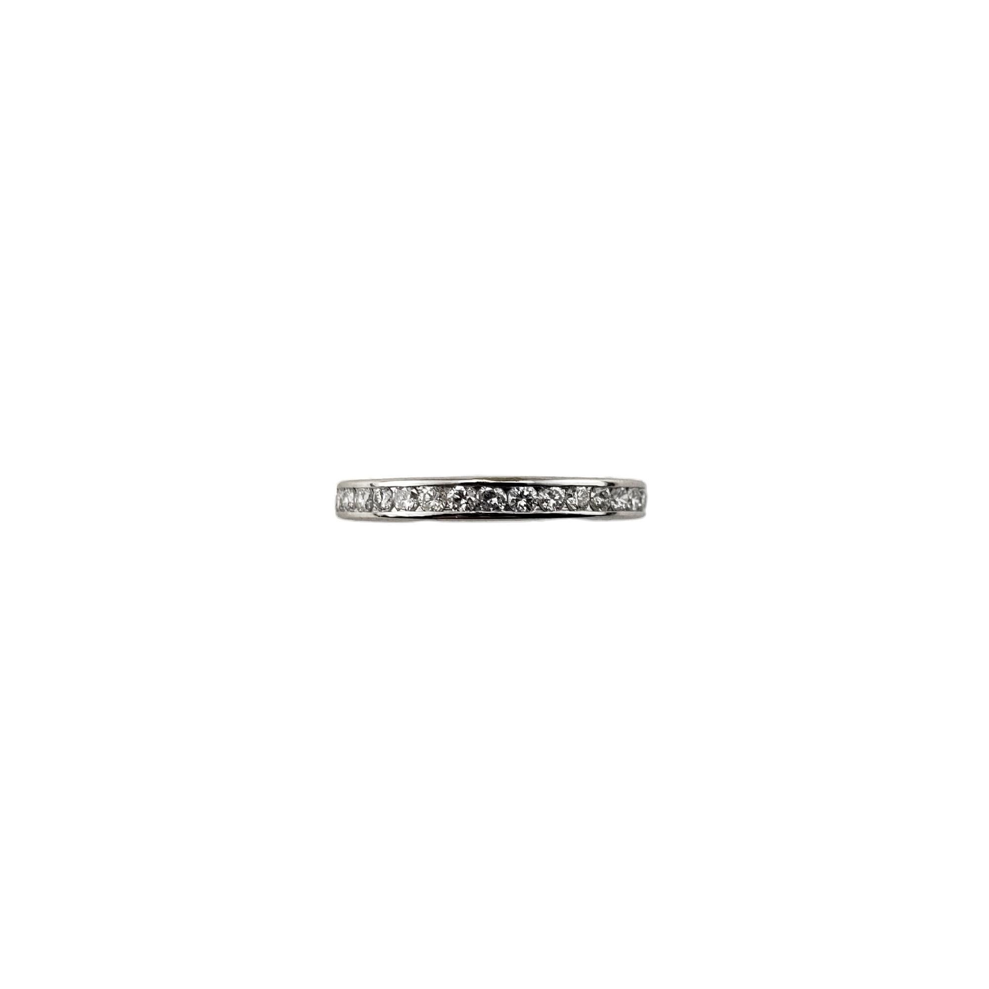 Platinum Diamond Eternity Band Ring Size 7 #15809 For Sale