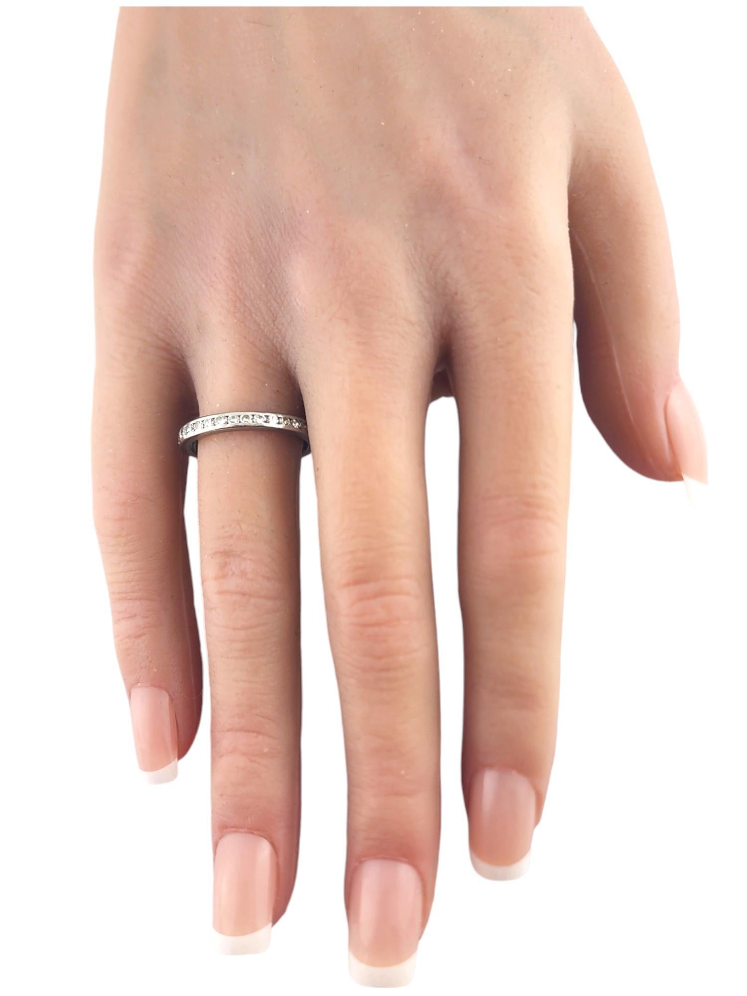 Platinum Diamond Eternity Band Ring Size 7.5 #19206 1