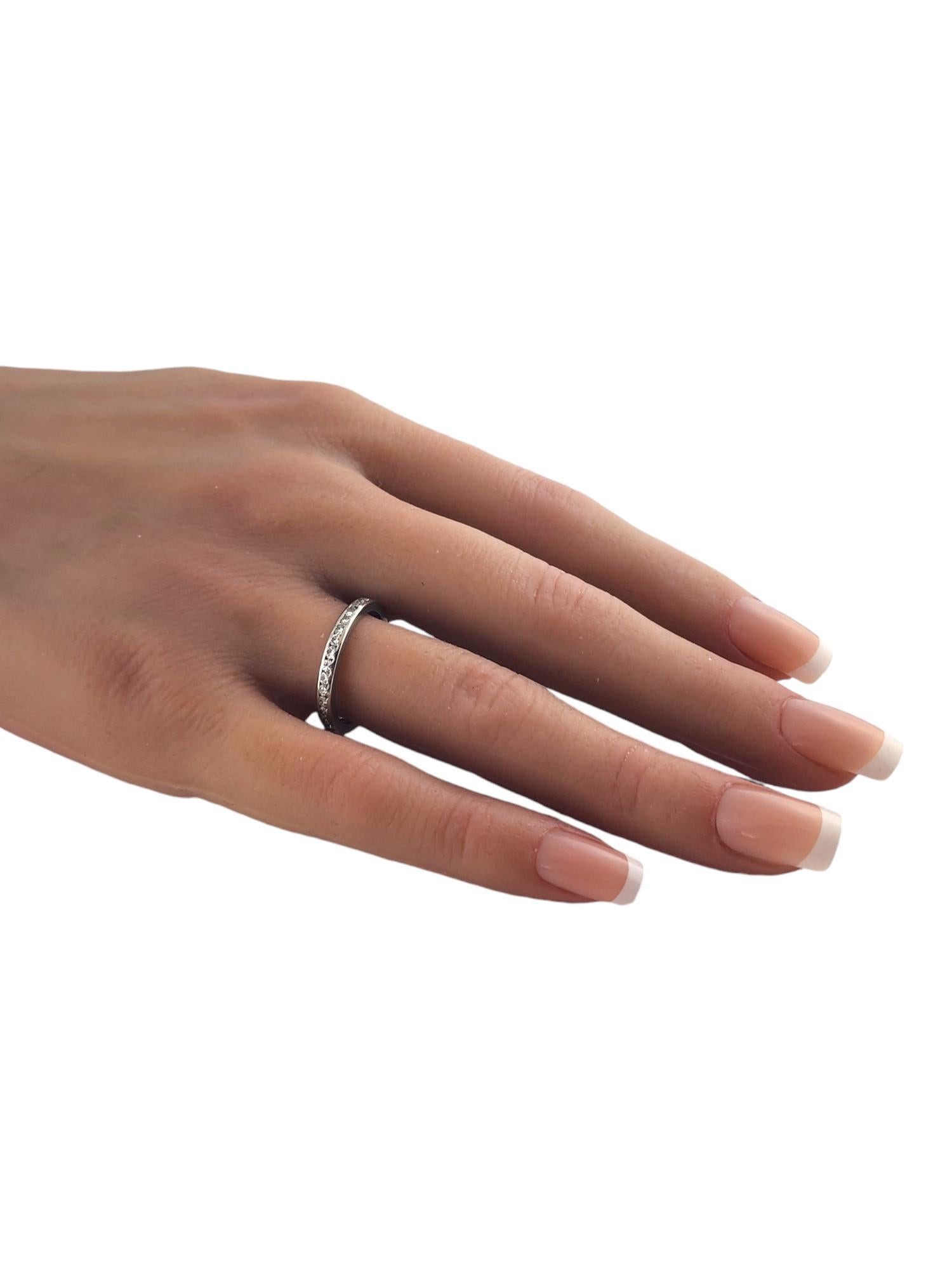 Platinum Diamond Eternity Band Ring Size 7.5 #19206 2