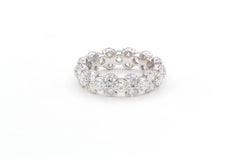 Platinum Diamond Eternity Band Wedding RIng 4.20ctw F-G/VS-SI