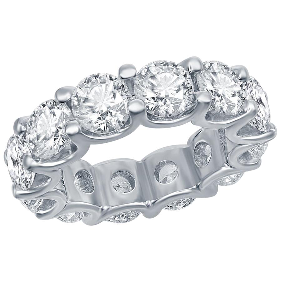 Platinum Diamond Eternity Ring 8.50 Carats