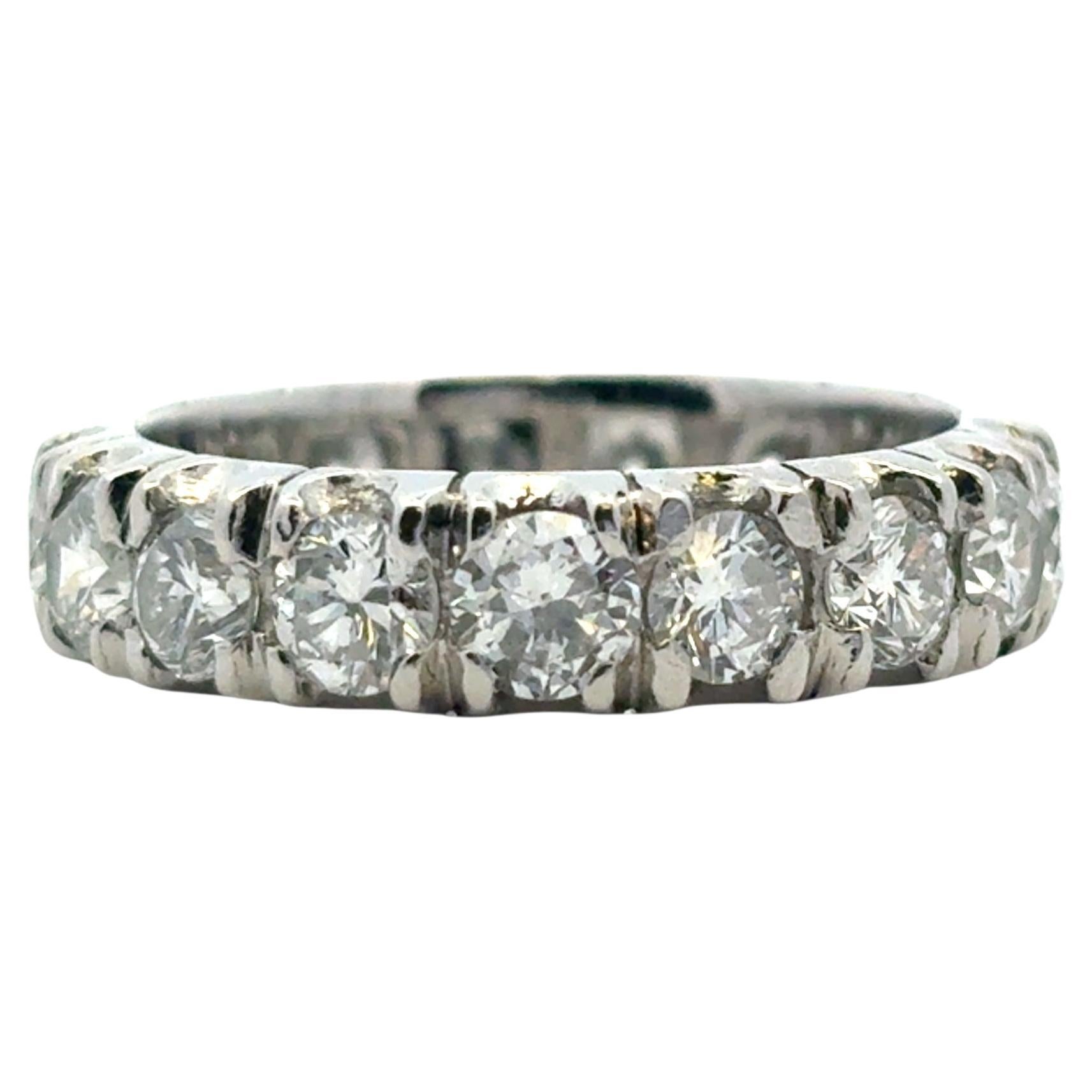 Platinum Diamond Eternity Ring Band