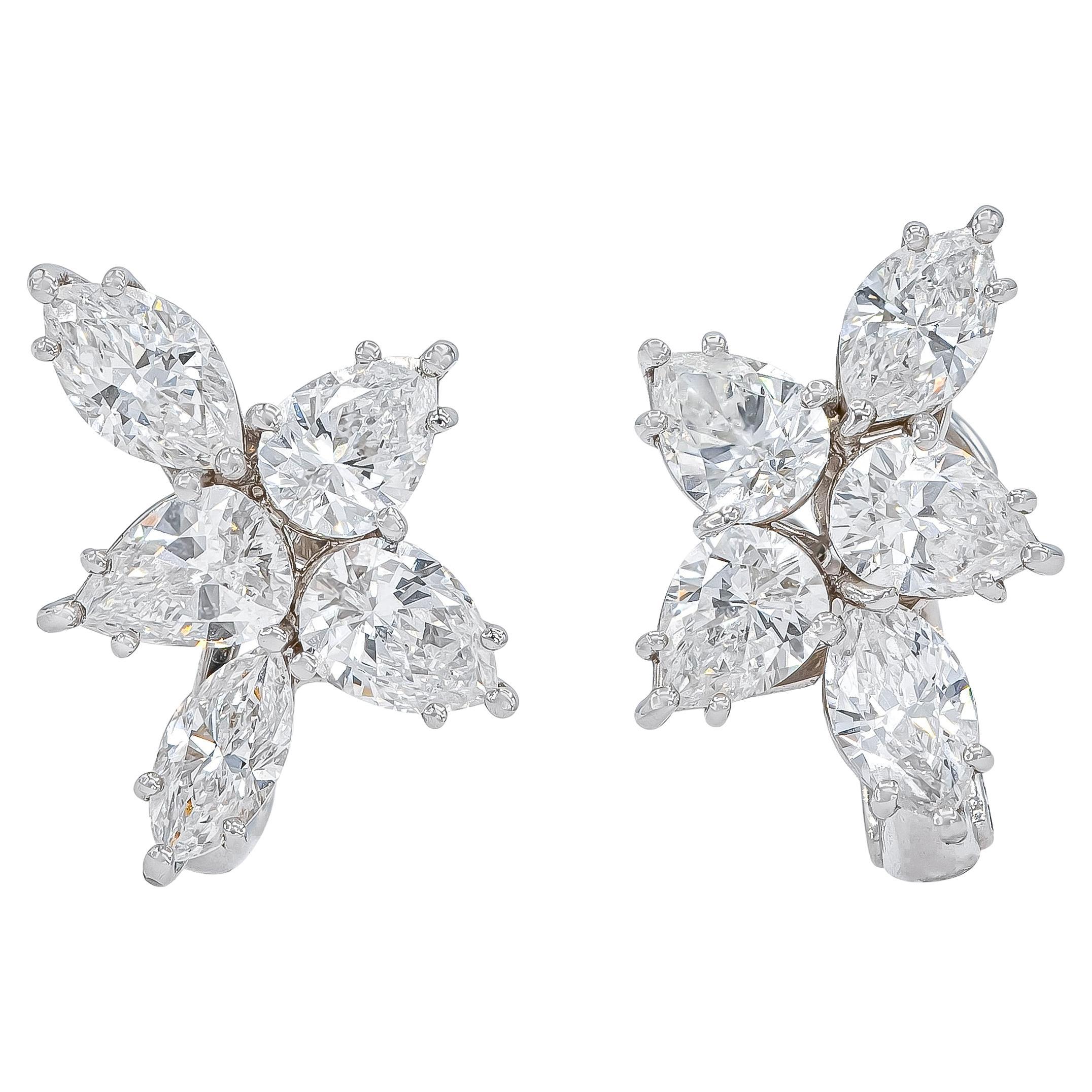 Platinum Diamond Ethereal Constellation Earrings DTw. 4.02 carat