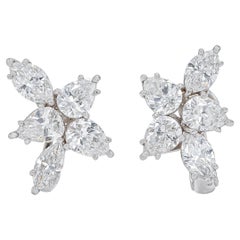Platinum Diamond Ethereal Constellation Earrings DTw. 4.02 carat