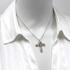 Diamond "Dragonfly" Pendant with 0.35 Carats Mixed Old Cut Diamonds in Platinum